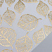 Лист веллума 30х30 см с фольгированием "Golden Leaves" (Фабрика Декору)