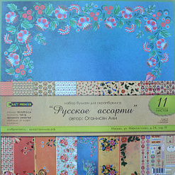 Набор бумаги 30х30 см "Русское ассорти", 11 листов (Craft premier)