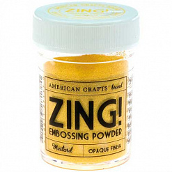 Пудра для эмбоссинга ZING "Mustard. Горчичный" (American Crafts)