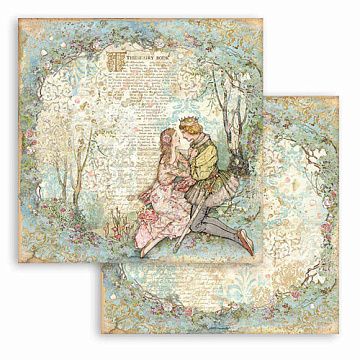 УЦЕНКА Бумага 30х30 см "Sleeping beauty. Lovers" (Stamperia)