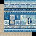 Набор бумаги 20х20 см "Ocean Blue Collection. Синий океан", 24 листа (Graphic 45)