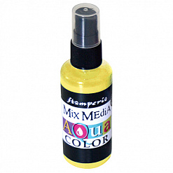 Спрей "Aquacolor Spray", желтый, 60 мл (Stamperia)