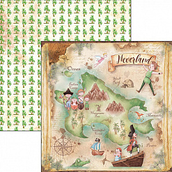 Набор бумаги 30х30 см "Neverland", 12 листов (Ciao bella)