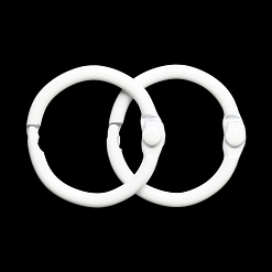 Набор колец для альбома "Белые", 20 мм