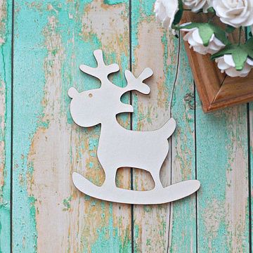 Украшение из чипборда "Олень" (ScrapКрым)