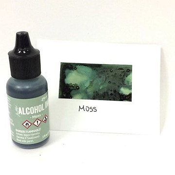 Чернила алкогольные "Moss", цвет бледно-зеленый (Ranger)