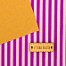 Набор отрезов ткани на клеевой основе А4 "Фиолетовые полоски" (АртУзор)