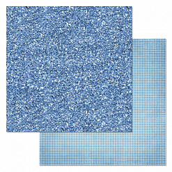 Набор бумаги 30,5х30,5 см "Фономикс. Голубой", 12 листов (ScrapMania)