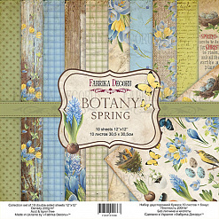 Набор бумаги 30х30 см "Botany Spring", 10 листов (Фабрика Декору)