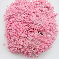 Тычинки "Малые с блестками. Розовые", 6 см, 400 шт