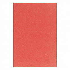 Лист фоамирана с глиттером А4 "Красный", 2 мм (АртУзор)