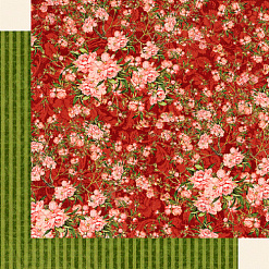 Бумага "Floral Shoppe. Burgundy Blossoms" (Graphic 45)
