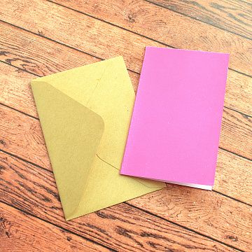 Заготовка для открытки 10х6,5 см "Neon Pink" с конвертом, 1 шт (DoCrafts)