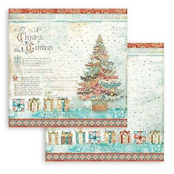 Набор бумаги 30х30 см "Christmas greeting", 10 листов (Stamperia)