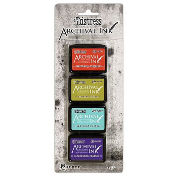 Набор штемпельных подушечек мини Archival Ink kit 5 (Ranger)