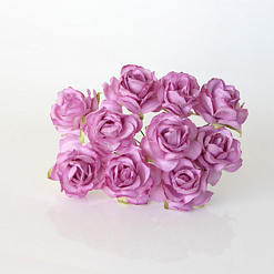 Букет кудрявых роз "Светло-сиреневый", 10 шт (Craft)