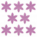 Набор цветов с глиттером "Ромашка фиолетовая"