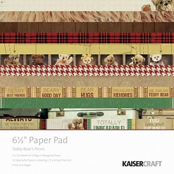Набор бумаги 16,5х16,5 см "Мишка Тедди", 40 листов (Kaiser)