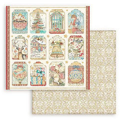 Набор бумаги 30х30 см "Christmas greeting", 10 листов (Stamperia)