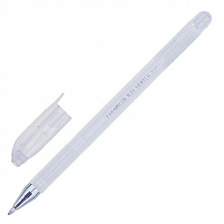 Ручка гелевая "Hi-Jell Pastel", цвет белый (Crown)