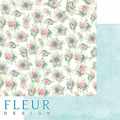 Набор бумаги 20х20 см "Дыхание весны", 12 листов (Fleur-design)