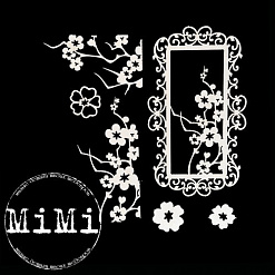 Набор украшений из чипборда "Сакура. Вишневый цвет" (MiMi Design)