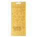 Контурные наклейки "С наилучшими пожеланиями", лист 10х23 см, цвет золотой