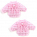 Набор вязаных украшений "Детские кофточки", цвет розовый (Magic Hobby)
