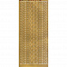Контурные наклейки "Великолепные ювелирные бордюры", лист 10x24,5 см, цвет золотой (JEJE)
