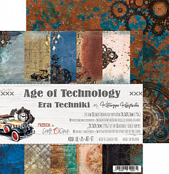 Набор бумаги 20х20 см "Age of technology", 18 листов (CraftO'clock)