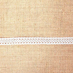 Кружево вязаное "Двойная обвязка", ширина 1,8 см, длина 0,9 м, цвет белый