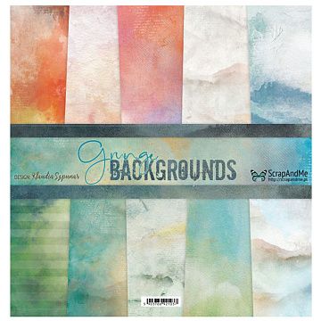 Набор бумаги 30х30 см "Grunge Backgrounds", 5 листов (ScrapAndMe)