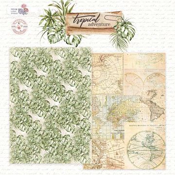 Бумага А4 "Tropical adventure 01" (DreamLight Studio)