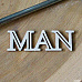 Чипборд "MAN", 4,5х1,5 см (Fantasy)