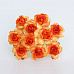 Букет кудрявых роз "Оранжевый двухтоновый", 10 шт (Craft)