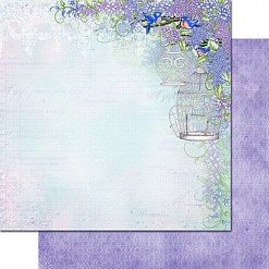 Набор бумаги 30х30 см "Lush lilac", 24 листа (Heartfelt Creations)