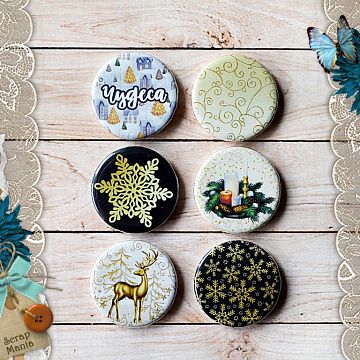 Набор фишек "Сканди Новый Год. Чудеса" (ScrapMania)