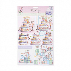 Набор заготовок для открыток с вырубными аппликациями "День Рождения", А4 (DoCrafts)