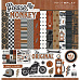 Набор бумаги 30х30 см с наклейками "Grease monkey", 12 листов (Photo Play, GMK3055)