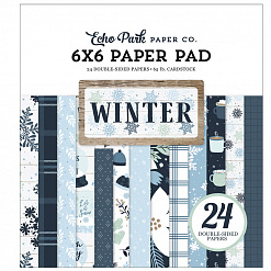 Набор бумаги 15х15 см "Winter ", 24 листа (Echo Park)