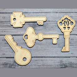 Набор деревянных украшений "Ключи 2" (ПроСвет)