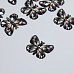 Акриловое украшение "Бабочка чёрно-бежевая", 2,5х3,2 см (АртУзор)