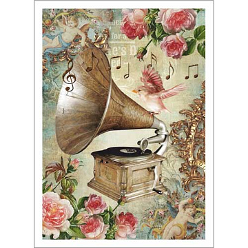 Тканевая карточка "Романтика. Мелодия чувств" (ScrapMania)