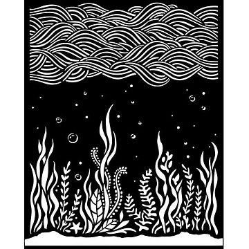 Трафарет 20х25 см "Songs of the sea. Corals and poseidonias" (Stamperia)