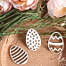 Чипборд "Пасхальные яйца. Маленькие", 2,5х1,7 см (LeoMammy)