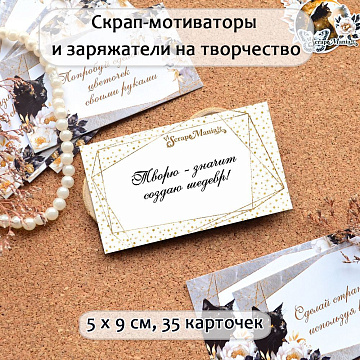 Набор скрап-мотиваторов и заряжателей на творчество "Звездная незнакомка", 35 шт (ScrapMania)