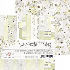 Набор бумаги 15х15 см "Celebrate today", 26 листов (CraftO'clock)