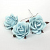 Цветок розы коттеджной "Средний. Голубой", 4 см, 1 шт (Craft)