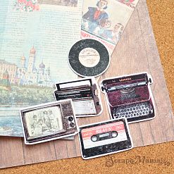 Набор высечек из бумаги "СССР. Пионерский значок", 31 шт (ScrapMania)