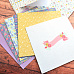 Набор открыток 15х15 см "Цветочный фольклор" с конвертами, 6 шт (DoCrafts)